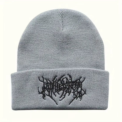 Warm Women Men Winter Beanies Hats Gothic Street Punk Knitted Bonnet Caps 100% Cotton Fashion Keep Warm Skullies Beanies Hats