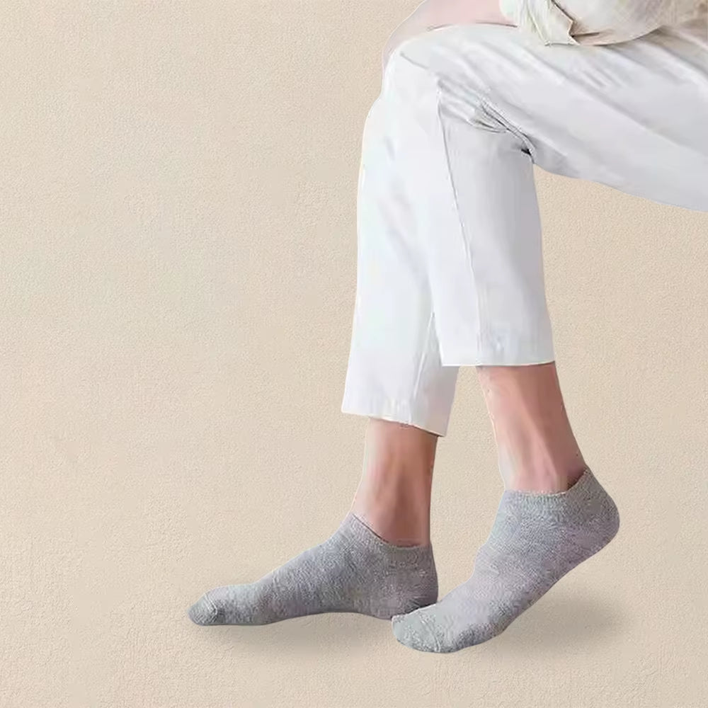 10/20/40 Pairs Men'S Boat Socks Business Sport Sweat Absorption Mature Summer Autumn Solid Color Versatile Ankle Socks