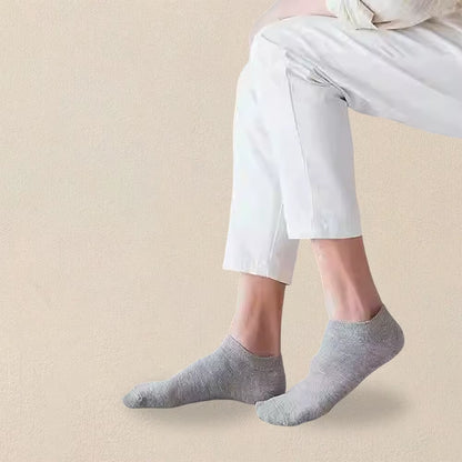 10/20/40 Pairs Men'S Boat Socks Business Sport Sweat Absorption Mature Summer Autumn Solid Color Versatile Ankle Socks