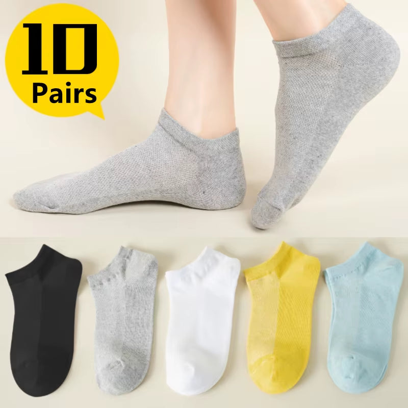 5 Pairs Cute Expression Print Socks, Comfy & Funny All-Match Mid Tube Socks, Women'S Stockings & Hosiery