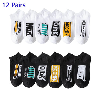 8 Pairs Women/Men Boat Socks Invisible Low Cut Silicone Non-Slip Summer No-Show Ankle Socks Solid Color Casual Breathable
