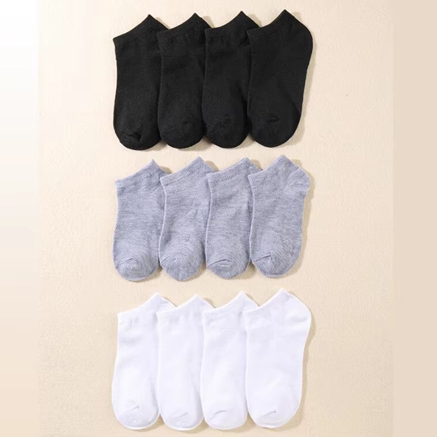 10/12/20/40 Pairs Men Boat Socks Business Sport Sweat Absorption Mature Summer Autumn Solid Color Soft Non Pilling Ankle Socks