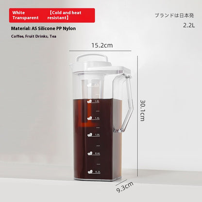 Coffee Cold Water Bottle Household Large Capacity Water Storage Cool Water Pot