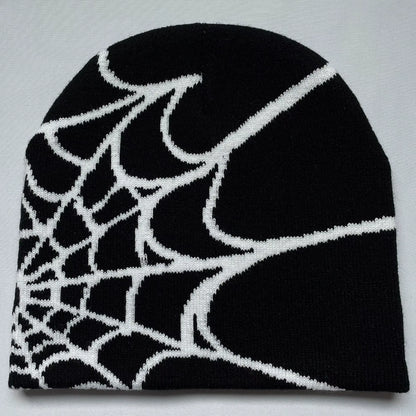 Four Seasons Men'S and Women'S Universal Y2K Knit Hat Spider Web Riding Outdoor Sports Fashion Hat