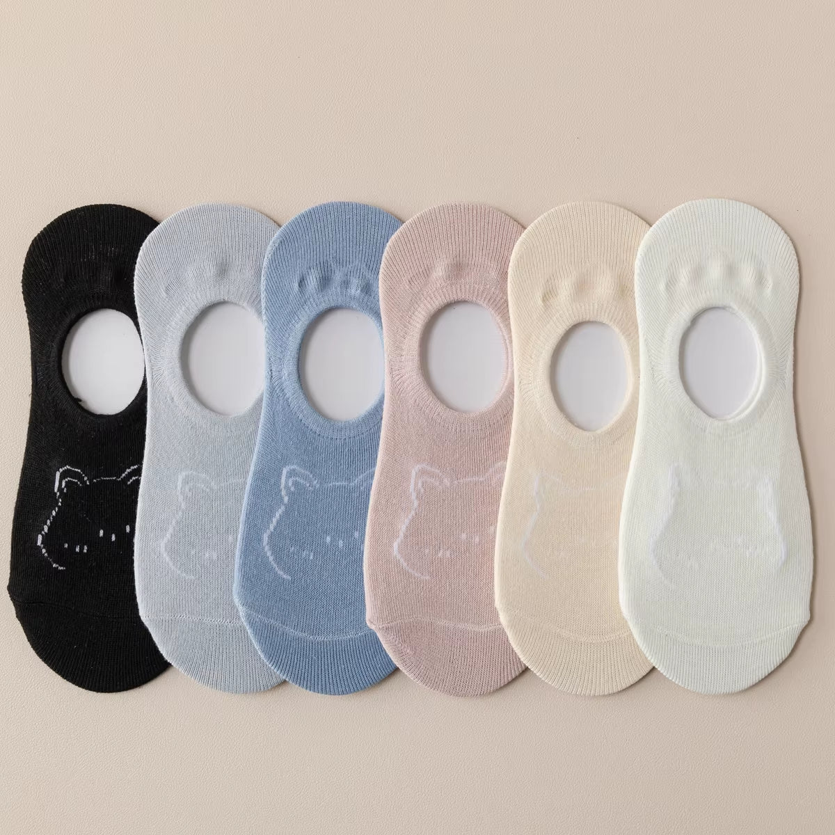 5 Pairs Cute Expression Print Socks, Comfy & Funny All-Match Mid Tube Socks, Women'S Stockings & Hosiery