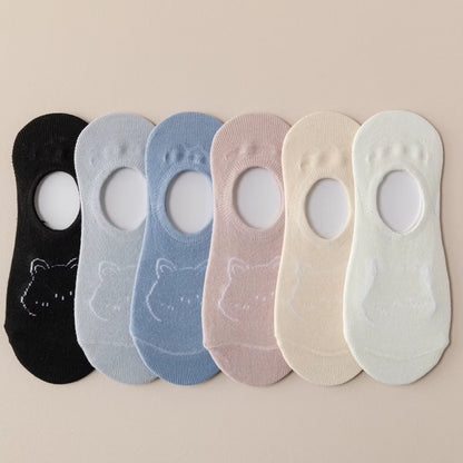 5 Pairs Cute Expression Print Socks, Comfy & Funny All-Match Mid Tube Socks, Women'S Stockings & Hosiery