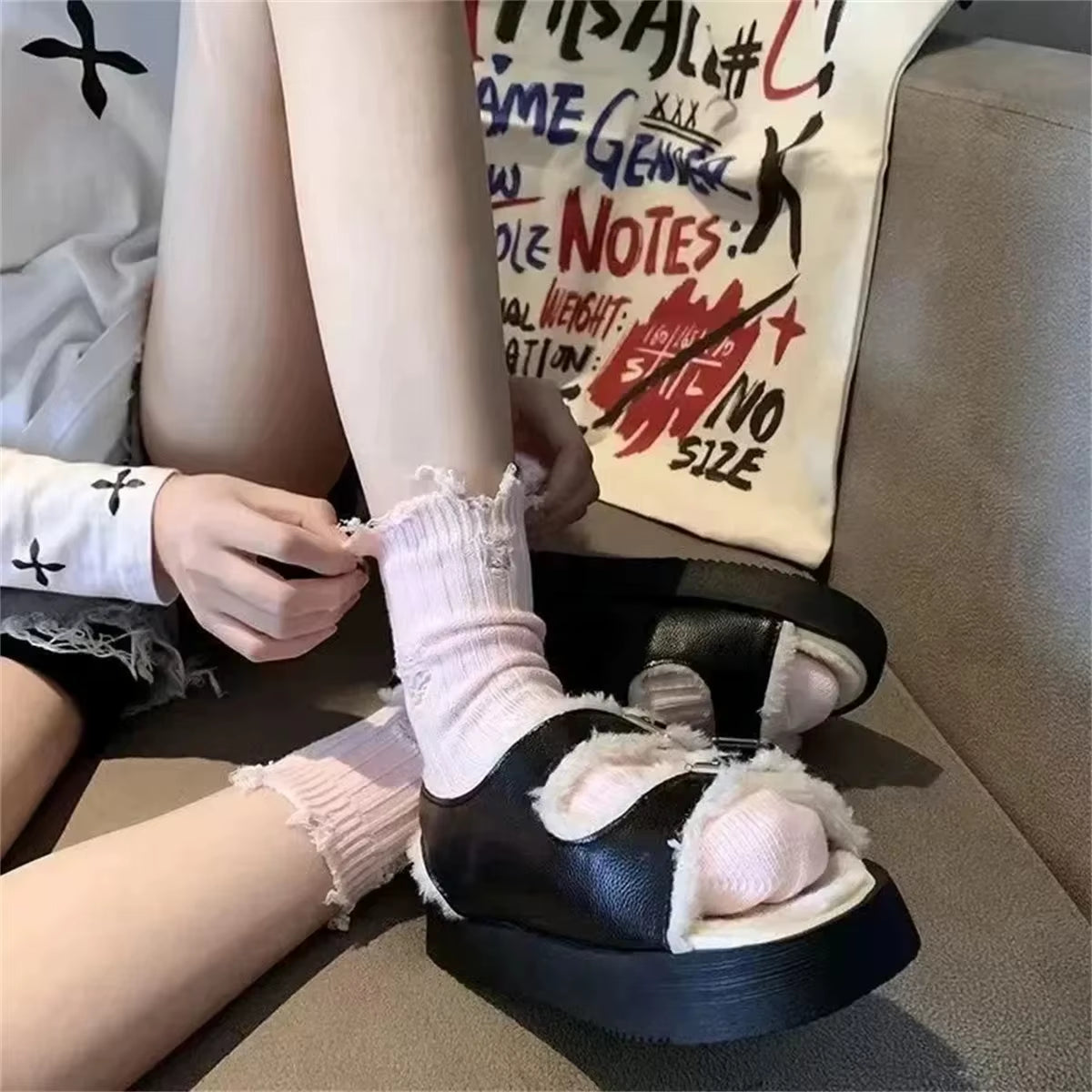 5 Pairs Teddy Bear Ankle Socks, Comfy Cute Crew Short Socks, Women'S Stocking & Hosiery