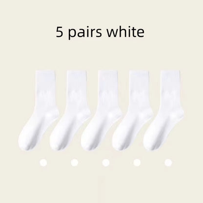 5 Pairs Womens Socks Lovely Cow Pattern Short Socks Creative Printing Socks Ankle Sock