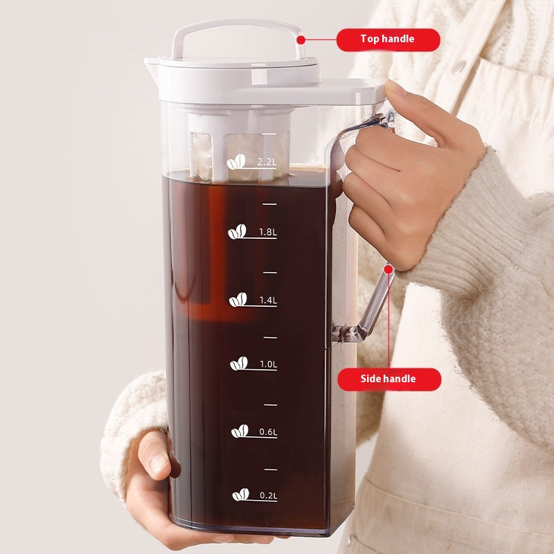 Coffee Cold Water Bottle Household Large Capacity Water Storage Cool Water Pot